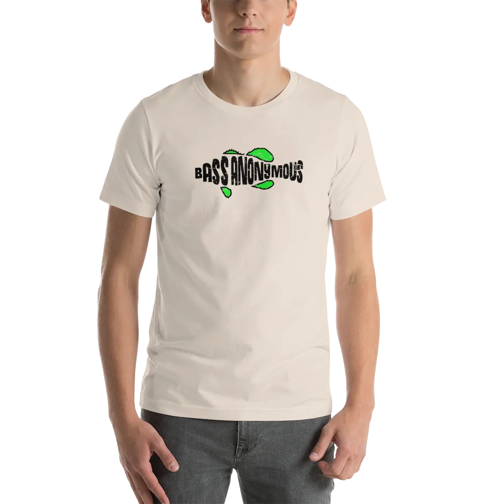 Bass Anonymous Grunge T-shirt Black/Green Short-Sleeve Unisex T-Shirt
