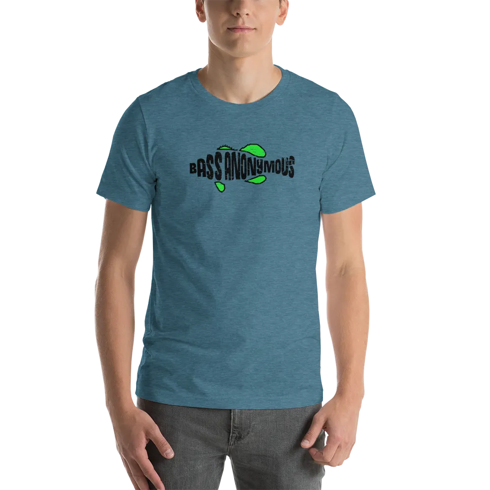Bass Anonymous Grunge T-shirt Black/Green Short-Sleeve Unisex T-Shirt