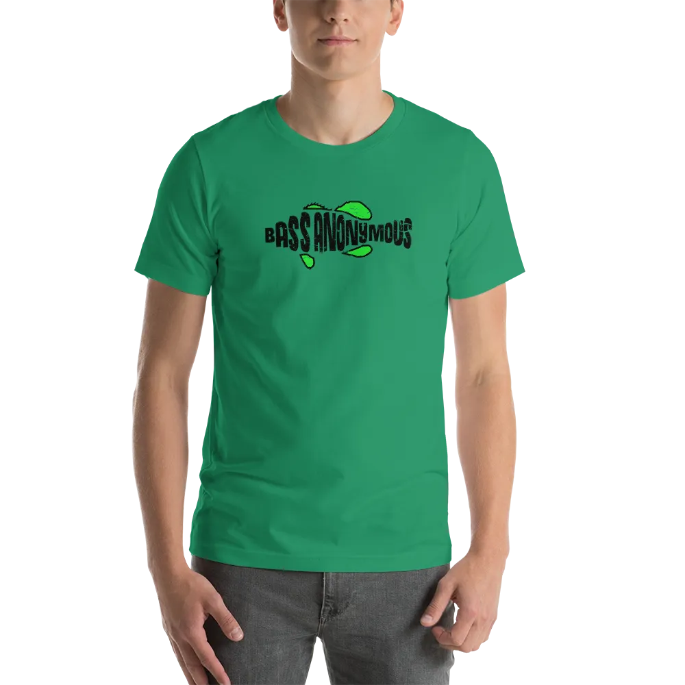 Bass Anonymous Grunge T-shirt Black/Green Short-Sleeve Unisex T-Shirt