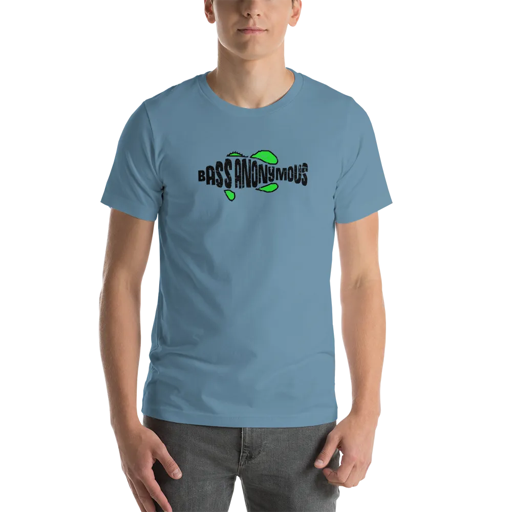 Bass Anonymous Grunge T-shirt Black/Green Short-Sleeve Unisex T-Shirt