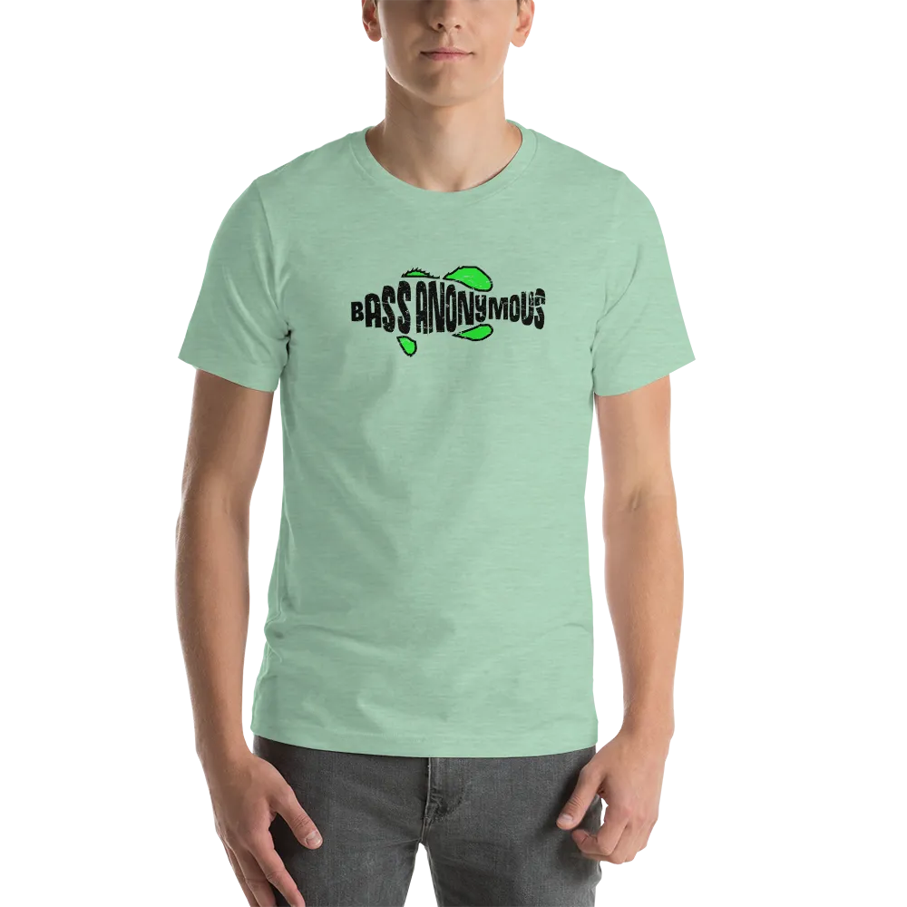 Bass Anonymous Grunge T-shirt Black/Green Short-Sleeve Unisex T-Shirt